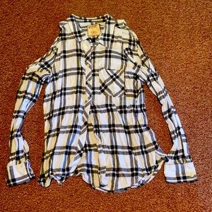 Arizona off the shoulder flannel